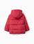 Doudoune avec capuche et doublure en polaire Bleu foncé+Rouge 5 - vertbaudet enfant 