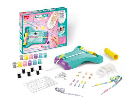 Kit créatif pour personnaliser ses lacets Multi-coloured 2 - vertbaudet enfant 