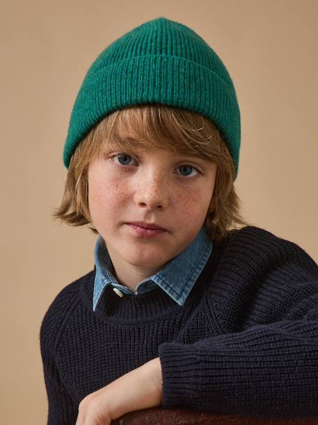Bonnet en laine mérinos enfant Green 1 - vertbaudet enfant 