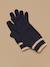 Gants laine mérinos enfant - cyrillus x les 3 tricoteurs Marine+Rayure marine 1 - vertbaudet enfant 