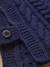 Plastron col roulé torsadé enfant Ecru+Marine 5 - vertbaudet enfant 