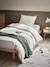 Housse de couette gaze de coton 'gaufrée' Blanc doux+Celadon 1 - vertbaudet enfant 