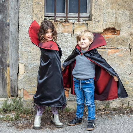Déguisement enfant cape de vampire royal Noir 4 - vertbaudet enfant 