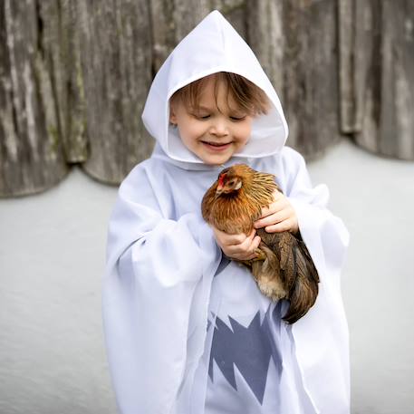 Déguisement enfant poncho à capuche fantôme halloween Blanc 6 - vertbaudet enfant 