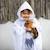 Déguisement enfant poncho à capuche fantôme halloween Blanc 6 - vertbaudet enfant 