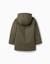 Parka avec capuche et doublure en sherpa Vert foncé 2 - vertbaudet enfant 