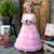 Déguisement enfant robe de princesse de noël avec serre tête Rose+Vert 1 - vertbaudet enfant 