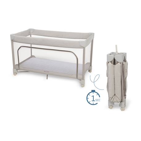 Lit bébé de voyage léger merlin Elegance beige 2 - vertbaudet enfant 
