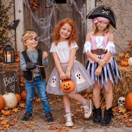 Déguisement enfant jupe tutu fantôme halloween Gris 3 - vertbaudet enfant 
