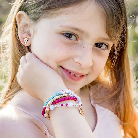 Set de 3 paires de boucles d'oreilles clips princesse Rouge 5 - vertbaudet enfant 