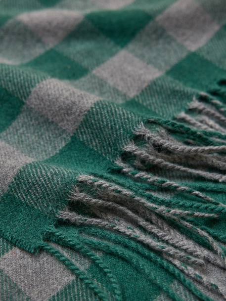 Écharpe carreaux enfant Vert pin 2 - vertbaudet enfant 