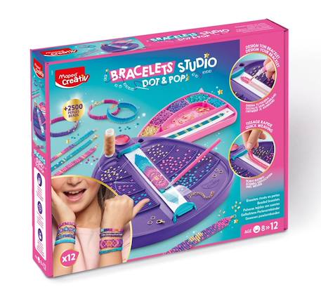 Kit bracelets perles et modèles créatifs Multi-coloured 1 - vertbaudet enfant 