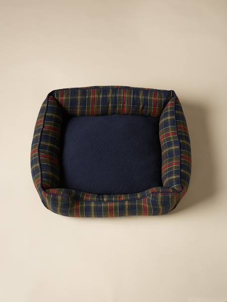 Panier pour chien taille moyenne - collection fine truffe Carreaux ecossais vert 4 - vertbaudet enfant 