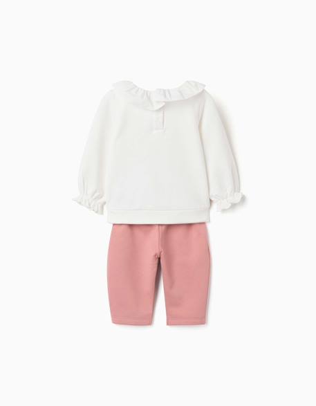 Ensemble de jogging en coton peigné avec imprimé winnie l'ourson Blanc 2 - vertbaudet enfant 