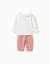 Ensemble de jogging en coton peigné avec imprimé winnie l'ourson Blanc 2 - vertbaudet enfant 