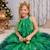 Déguisement enfant robe de princesse de noël avec serre tête Rose+Vert 12 - vertbaudet enfant 