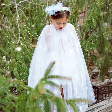 Déguisement enfant cape reine de glace Blanc 3 - vertbaudet enfant 