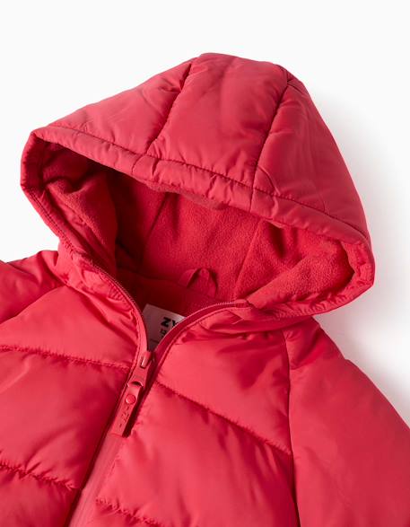 Doudoune avec capuche et doublure en polaire Rouge 3 - vertbaudet enfant 