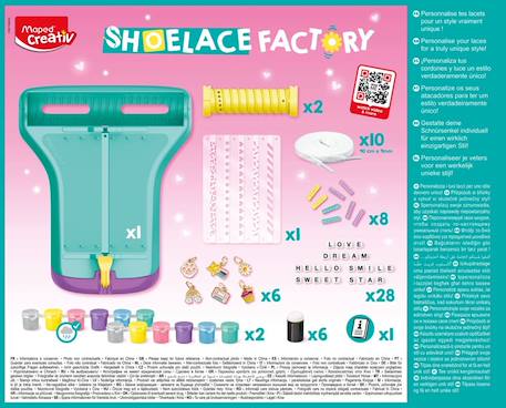 Kit créatif pour personnaliser ses lacets Multi-coloured 5 - vertbaudet enfant 