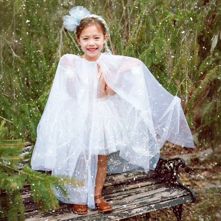 Déguisement enfant cape reine de glace Blanc 6 - vertbaudet enfant 