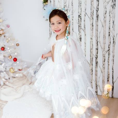 Déguisement enfant cape reine de glace Blanc 5 - vertbaudet enfant 