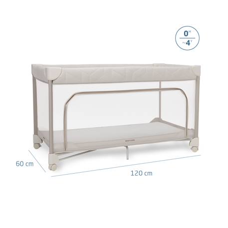 Lit bébé de voyage léger merlin Elegance beige 4 - vertbaudet enfant 