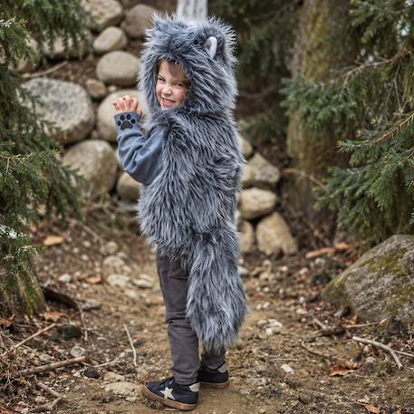 Déguisement enfant veste loup toute douce avec gants Gris 3 - vertbaudet enfant 