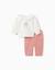 Ensemble de jogging en coton peigné avec imprimé winnie l'ourson Blanc 1 - vertbaudet enfant 