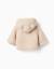 Manteau en sherpa avec capuche et doublure en polaire Gris clair 2 - vertbaudet enfant 