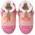Chaussons cuir souple fourrés lise la licorne Rose 2 - vertbaudet enfant 