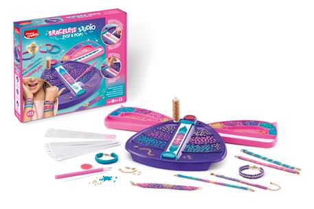 Kit bracelets perles et modèles créatifs Multi-coloured 2 - vertbaudet enfant 