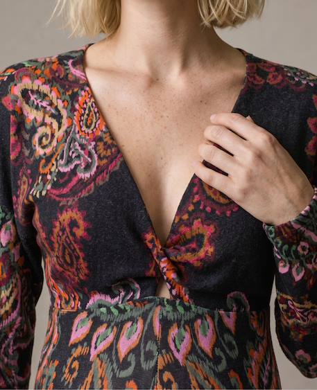 Combinaison de maternité valentina Cuivre+Multicolore+Noir 10 - vertbaudet enfant 