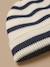 Bonnet laine mérinos enfant - cyrillus x les 3 tricoteurs Marine+Rayure marine 4 - vertbaudet enfant 