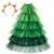 Déguisement enfant robe de princesse de noël avec serre tête Rose+Vert 8 - vertbaudet enfant 