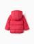 Doudoune avec capuche et doublure en polaire Rouge 2 - vertbaudet enfant 