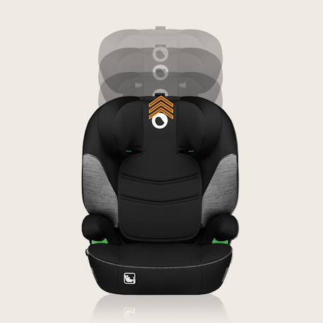 Siège auto lars i-size 100-150 cm avec assise large et revêtement amovible Black grey+Black red+Green turquoise+Pink baby 6 - vertbaudet enfant 