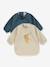 Lot 2 bavoirs manches longues beige 1 - vertbaudet enfant 