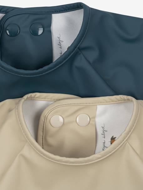 Lot 2 bavoirs manches longues beige 2 - vertbaudet enfant 