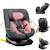 Siège auto bastiaan one i-size 40-150 cm avec isofix et base pivotante 360° Black carbon+Green olive+Grey stone+Pink rose 19 - vertbaudet enfant 