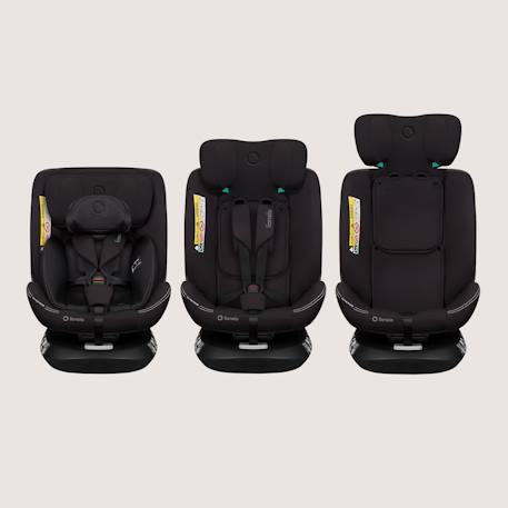 Siège auto bastiaan one i-size 40-150 cm avec isofix et base pivotante 360° Black carbon+Green olive+Grey stone+Pink rose 3 - vertbaudet enfant 