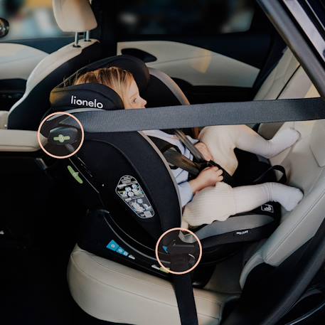 Siège auto aart i-size 40-150 cm avec inclinaison réglable, groupe 0+/1/2/3 Beige chocolate+Beige latte+Black carbon+Black carbon red+Black red+Grey stone 3 - vertbaudet enfant 