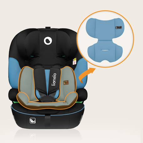 Siège auto évolutif levi i-size 76-150 cm, groupe 1/2/3 Beige latte+Black+Black grey+Blue cobalt+Green emerald+Pink baby 24 - vertbaudet enfant 