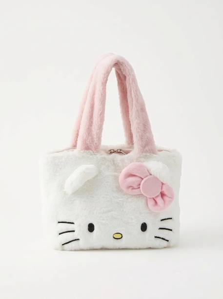 Sac peluche hello kitty fille Blanc et rose 3 - vertbaudet enfant 