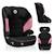 Siège auto lars i-size 100-150 cm avec assise large et revêtement amovible Black grey+Black red+Green turquoise+Pink baby 19 - vertbaudet enfant 