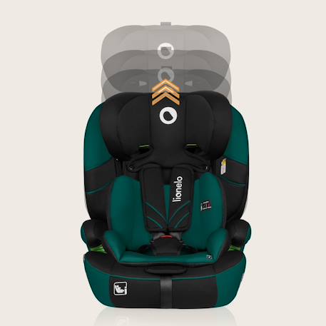 Siège auto évolutif levi one i-size 76-150 cm, groupe 1/2/3 Black carbon+Black grey+Green forest+Pink rose 17 - vertbaudet enfant 