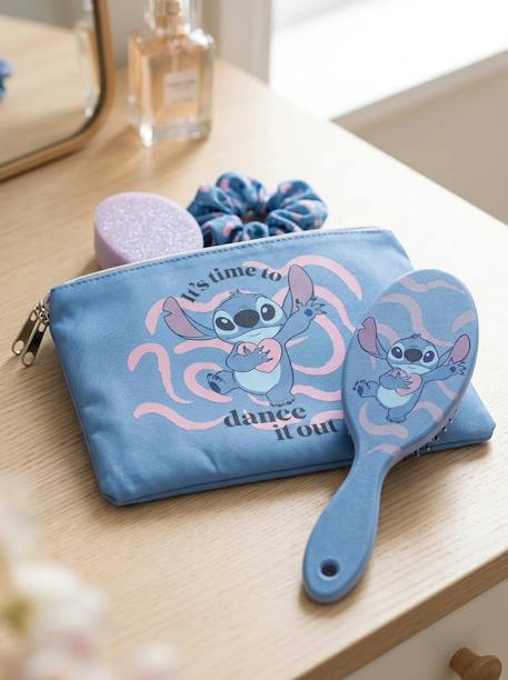 Set de beauté stitch enfant pochette brosse et élastiques Bleu 4 - vertbaudet enfant 