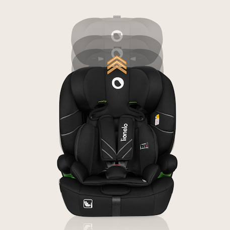 Siège auto évolutif levi one i-size 76-150 cm, groupe 1/2/3 Black carbon+Black grey+Green forest+Pink rose 5 - vertbaudet enfant 