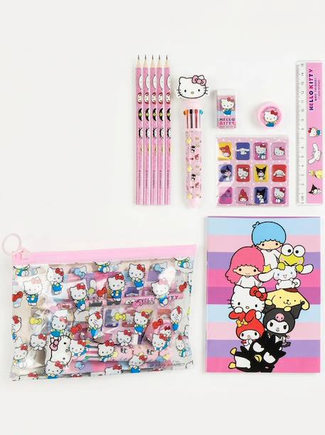 Set de papeterie hello kitty trousse complète Rose 3 - vertbaudet enfant 
