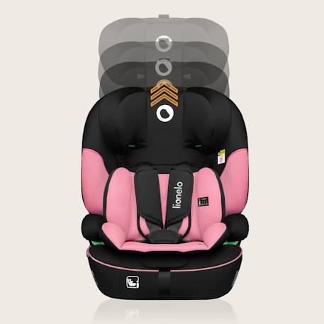 Siège auto évolutif levi i-size 76-150 cm, groupe 1/2/3 Beige latte+Black+Black grey+Blue cobalt+Green emerald+Pink baby 35 - vertbaudet enfant 