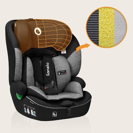Siège auto évolutif levi i-size 76-150 cm, groupe 1/2/3 Beige latte+Black+Black grey+Blue cobalt+Green emerald+Pink baby 16 - vertbaudet enfant 